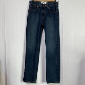 Levi 550 Adjustable Waist 12 Slim Blue Medium Wash Denim Jeans